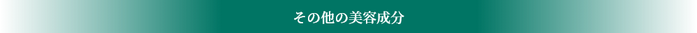 その他の美容成分